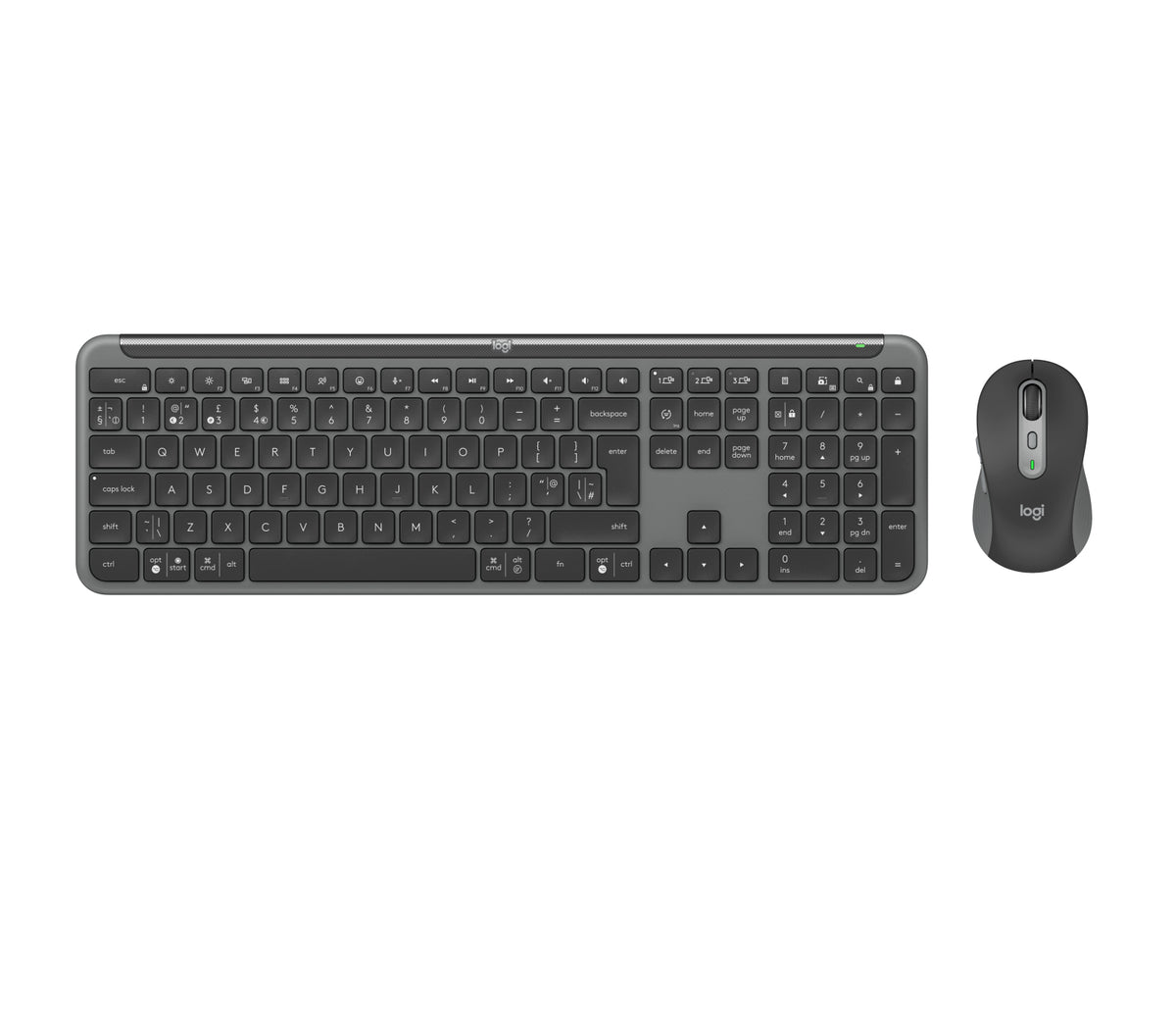Logitech 920-012494 teclado Ratón incluido Oficina RF Wireless + Bluetooth QWERTY Inglés del Reino Unido Grafito (6)