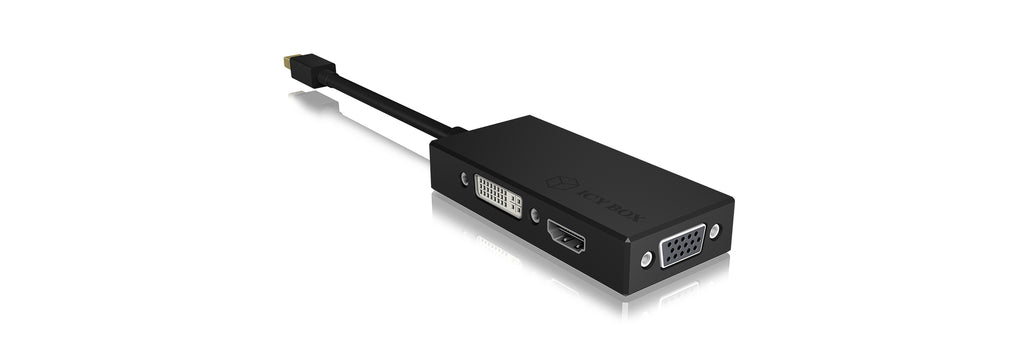 ICY BOX IB-AC1032 Mini DisplayPort DVI-D + VGA (D-Sub) + HDMI Negro (4)