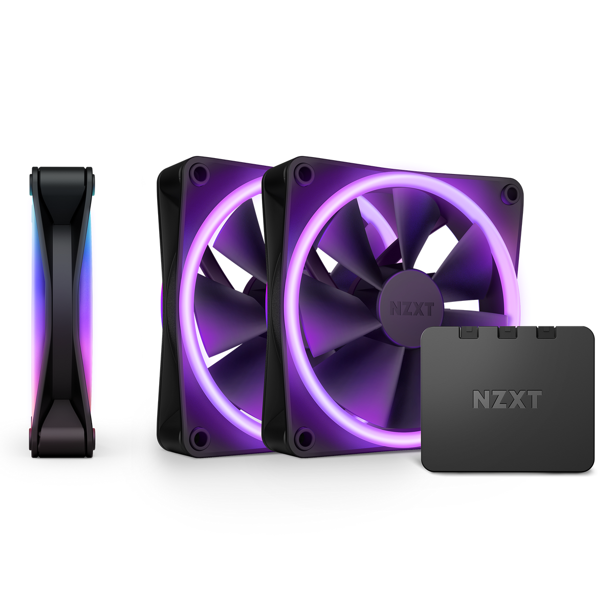 NZXT F120 RGB DUO Pack de 3 Ventilador para caja de ordenador 12 cm Negro 3