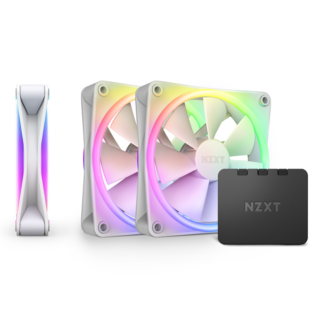 NZXT F120 RGB DUO Pack de 3 Ventilador para caja de ordenador 12 cm Blanco 3
