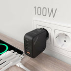 AISENS ASCH-100W4P029-BK cargador de dispositivo móvil Universal Corriente alterna Carga rápida Interior (6)