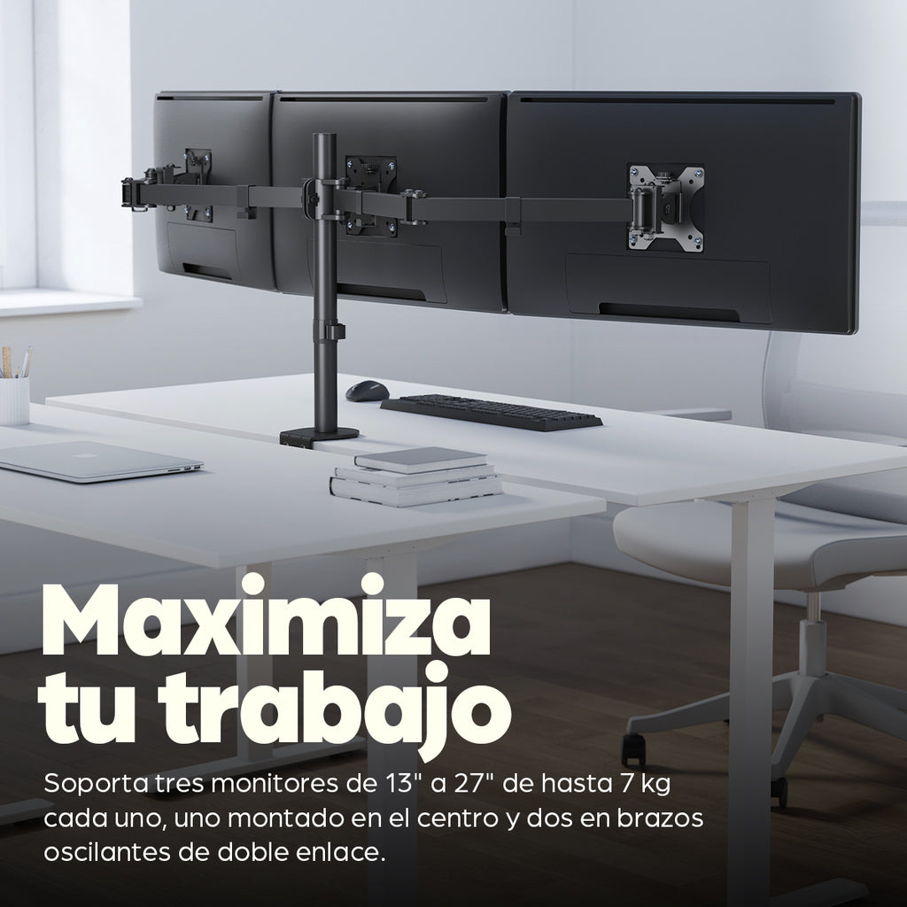 Manhattan 461658 soporte para monitor 68,6 cm (27") Escritorio (8)
