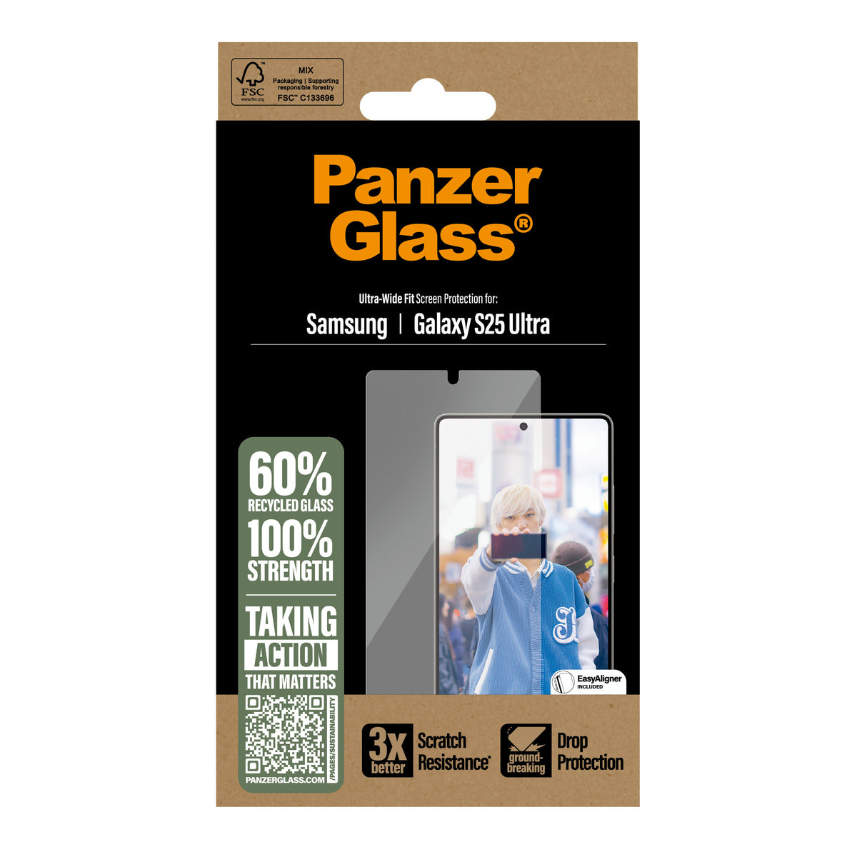 PanzerGlass ® Screen Protector Samsung Galaxy S25 Ultra | Ultra-Wide Fit Protector de pantalla 1 pieza(s) (3)