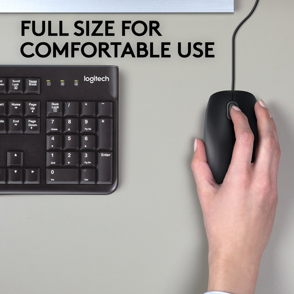 Logitech M110 Silent ratón Oficina Ambidextro USB tipo A Óptico 1000 DPI (4)