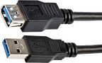 Startech USB3SEXT2MBK - USB A Macho a Hembra, Cable alargador USB, USB Tipo