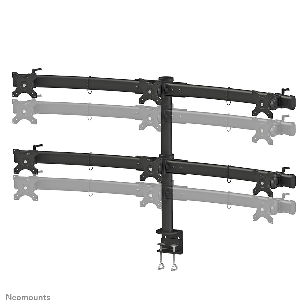 Neomounts FPMA-D700D6 soporte para monitor 68,6 cm (27") Escritorio Negro (4)