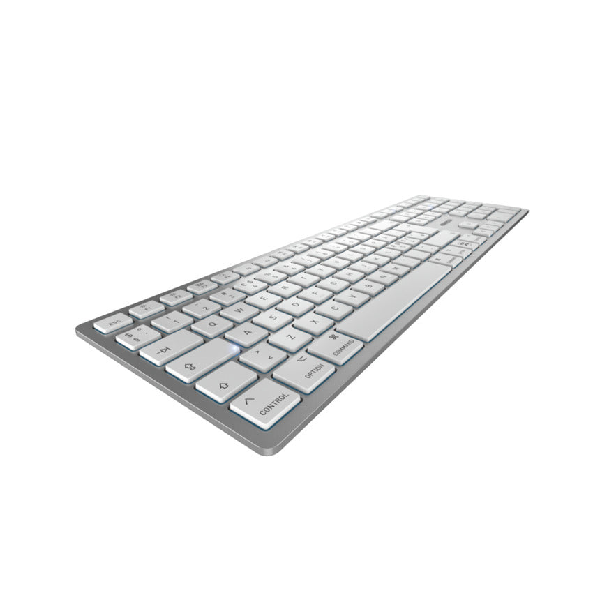 CHERRY KW 9100 SLIM FOR MAC teclado Universal USB + Bluetooth QWERTY Inglés Plata (3)