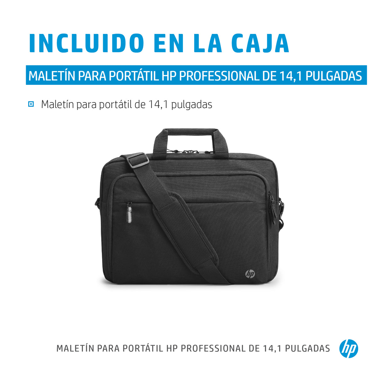 HP Professional 14.1 Laptop Bag 35,8 cm (14.1") Bandolera Negro (3)