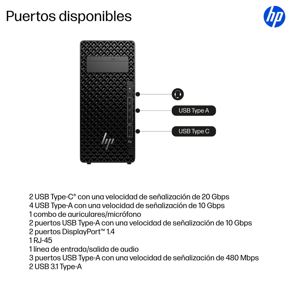 HP Z2 Tower G1i Desktop PC Wolf Pro Security Edition Intel Core Ultra 7 265 48 GB DDR5-SDRAM 1 TB SSD NVIDIA RTX A1000 Windows 11 Pro Torre Puesto de trabajo AI Workstation, AI PC Negro (3)
