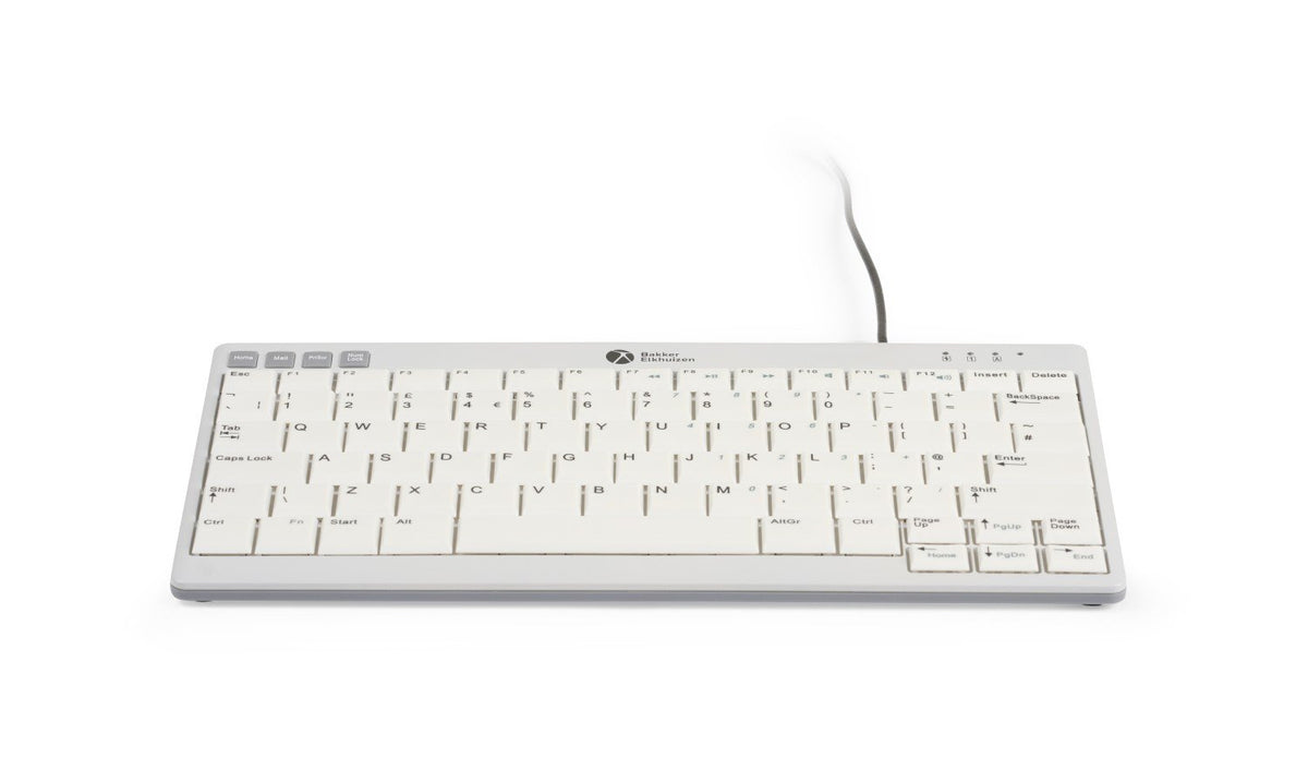 BakkerElkhuizen UltraBoard 950 V2 teclado Oficina USB QWERTY Inglés del Reino Unido Gris Oscuro, Gris claro (3)