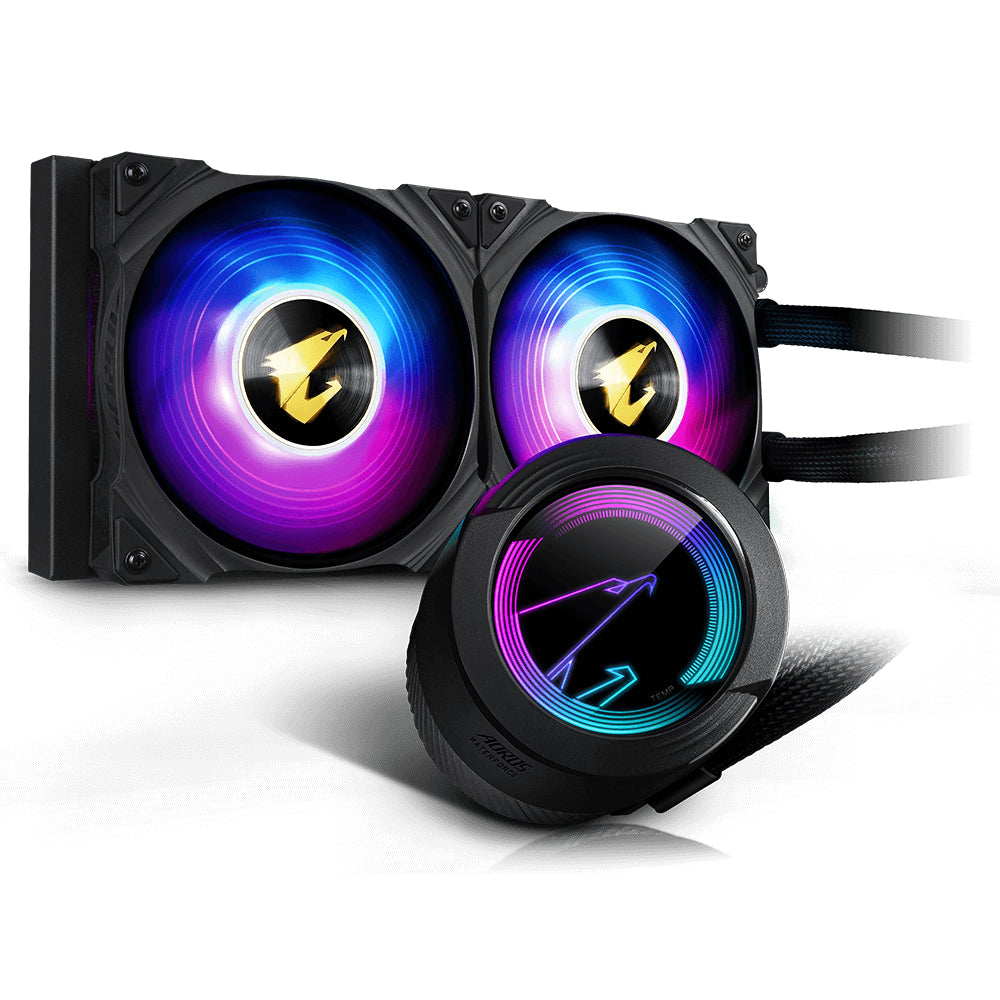 GIGABYTE AORUS WATERFORCE 240 Procesador Sistema de refrigeración líquida todo en uno 12 cm Negro (2)
