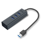 i-tec Metal U3METALG3HUB hub de interfaz USB 3.2 Gen 1 (3.1 Gen 1) Type-A 5000 Mbit/s Gris
