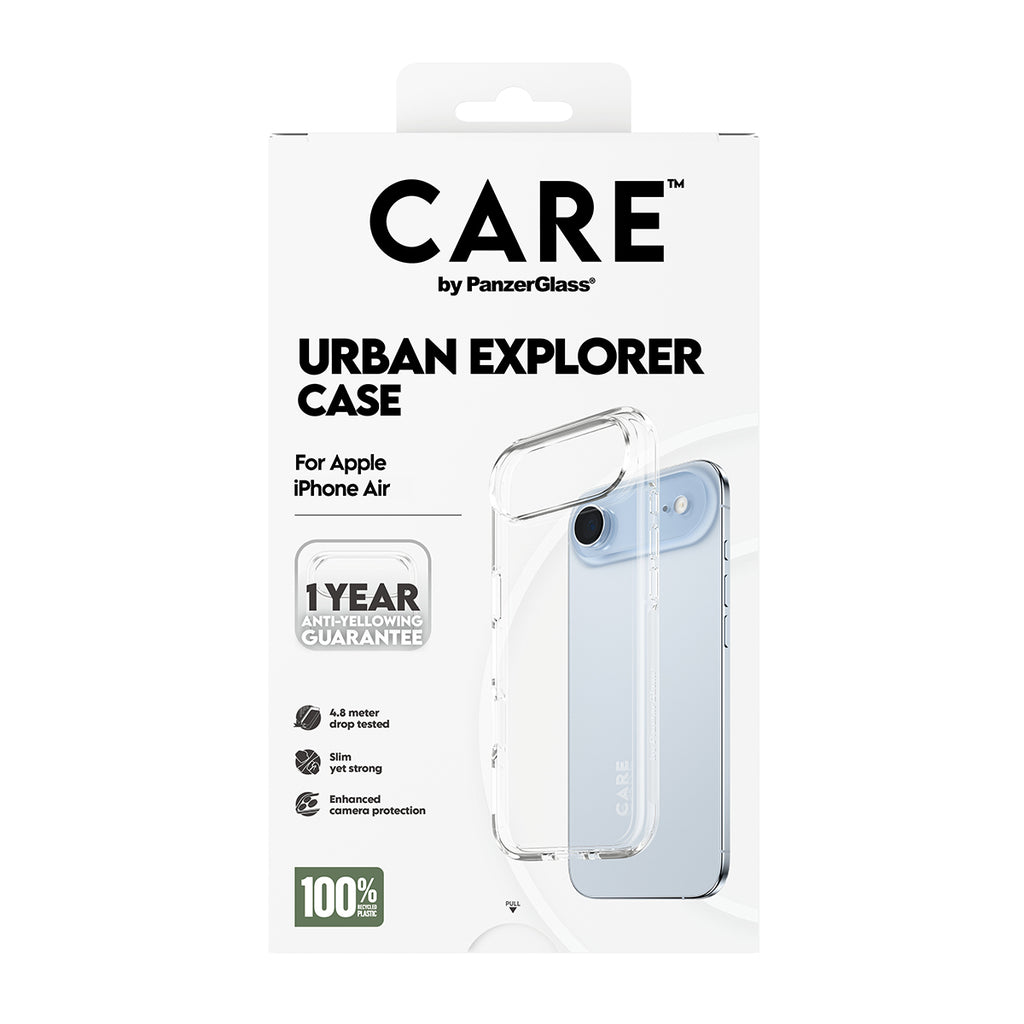 PanzerGlass CARE™ by ® Urban Explorer Case Transparent iPhone Air funda
