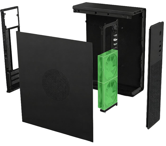 CoolBox COO-PCT100-0 carcasa de ordenador Perfil bajo (Slimline) Negro (7)