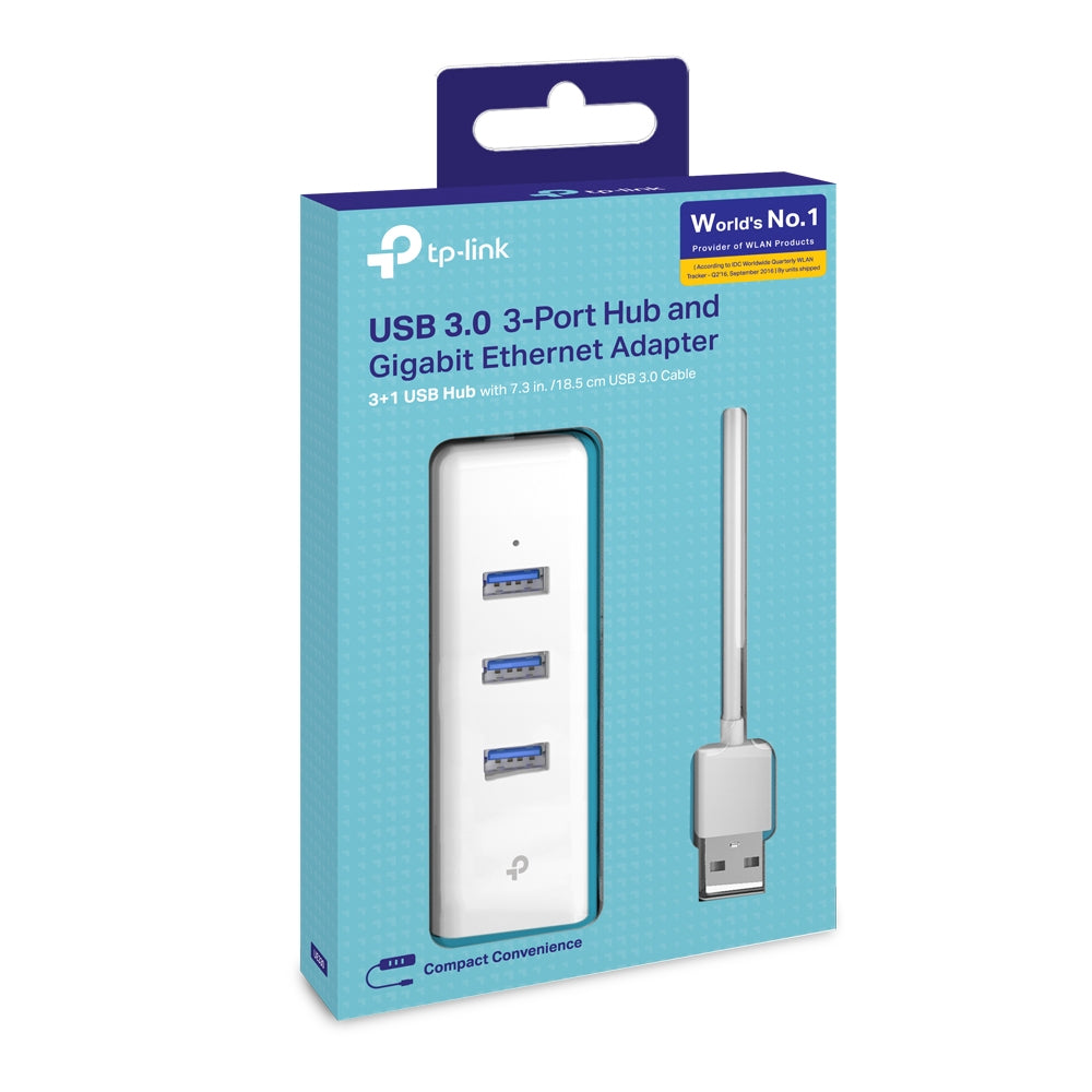 TP-Link UE330 base para portátil y replicador de puertos Alámbrico USB 3.2 Gen 1 (3.1 Gen 1) Type-A Blanco (5)