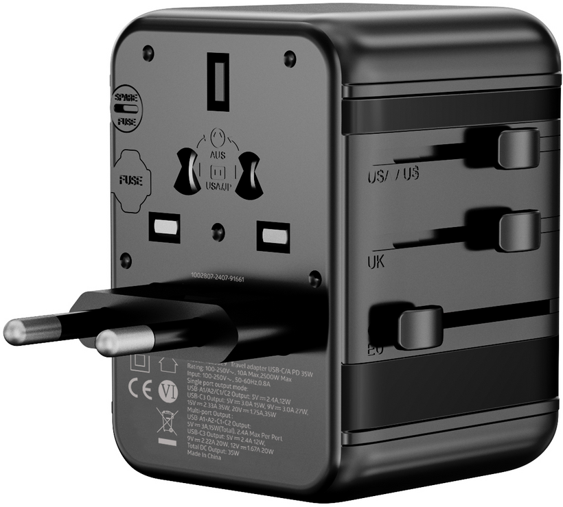 Adaptador viaje ARTICONA USB-C/A PD 35W (3)