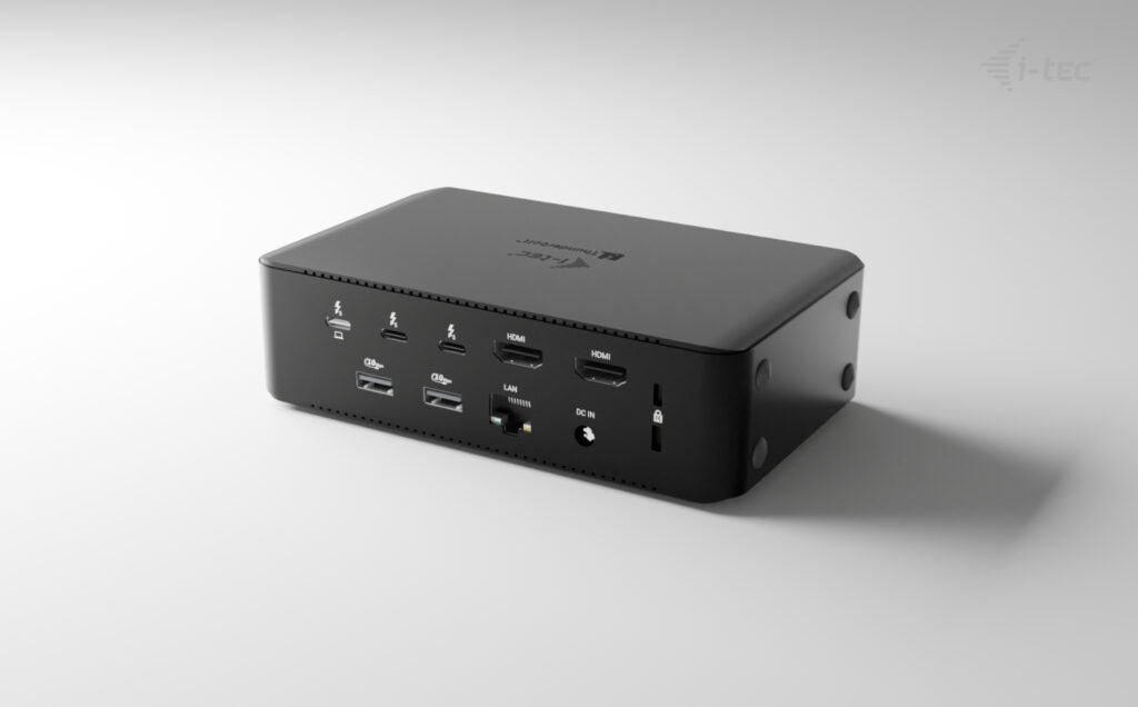i-tec TB5QUATTRODOCKPD base para portátil y replicador de puertos Alámbrico Negro (3)