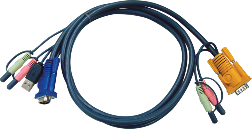 Cable ATEN KVM SPHD - VGA,USB,audio 3 m