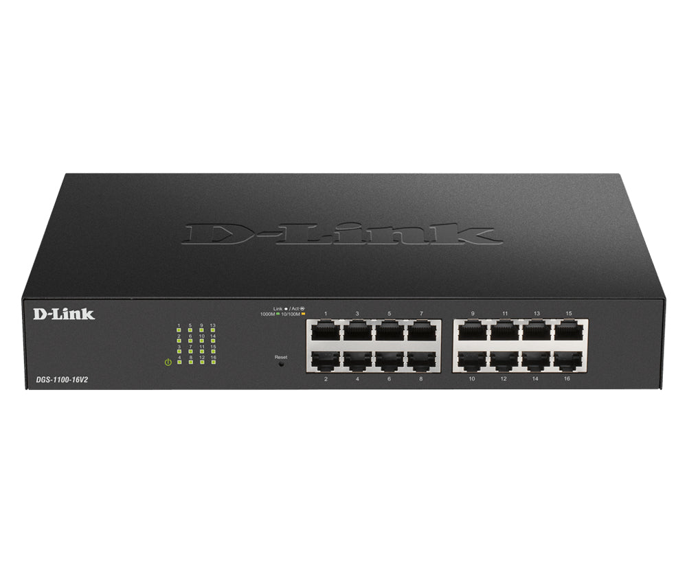 D-Link DGS-1100-16V2 switch Gestionado L2 Gigabit Ethernet (10/100/1000) Negro (2)
