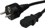 Cable alim. conector m. - C13 3m negro