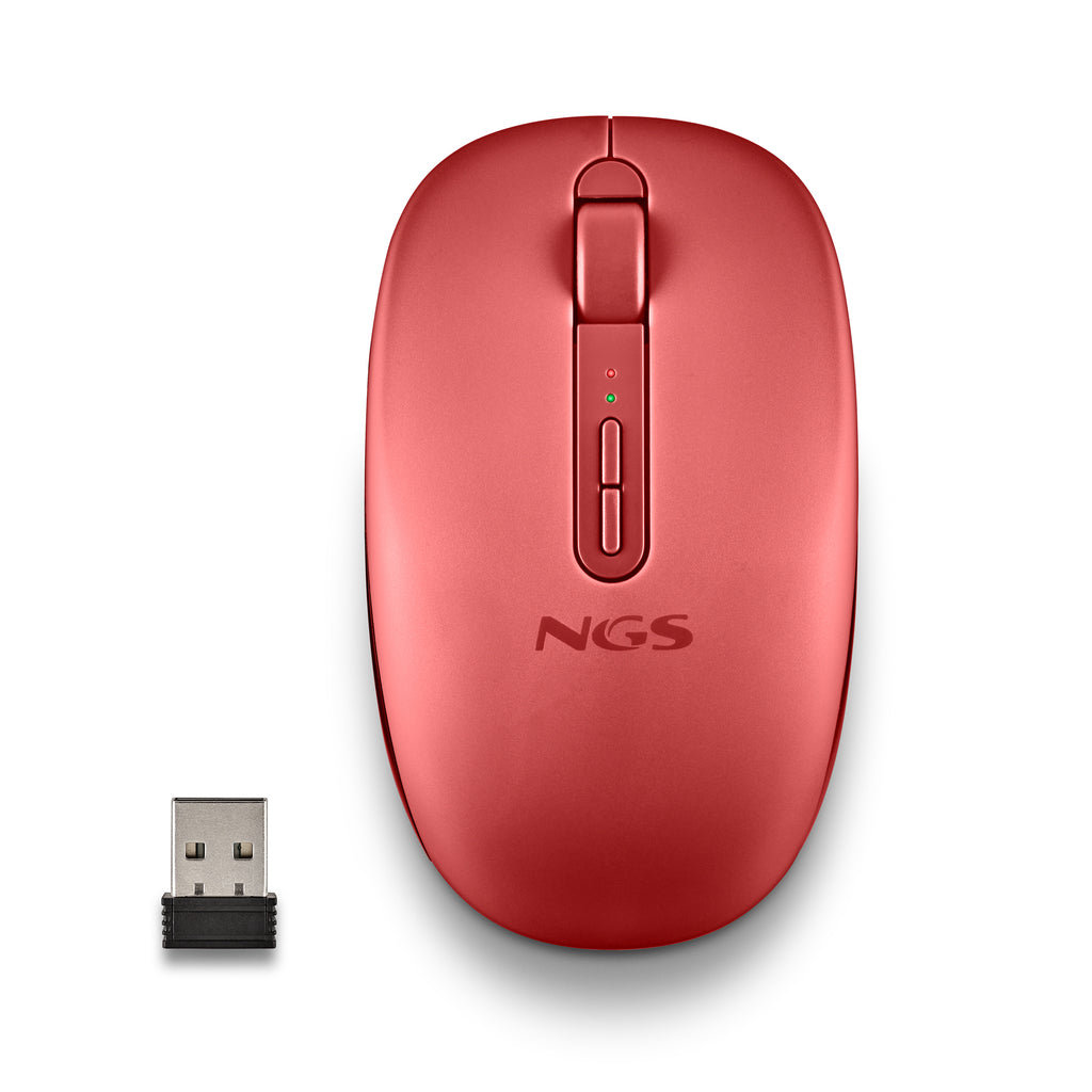 NGS FOG DUAL RED ratón Universal Ambidextro RF Wireless + Bluetooth 1600 DPI (2)