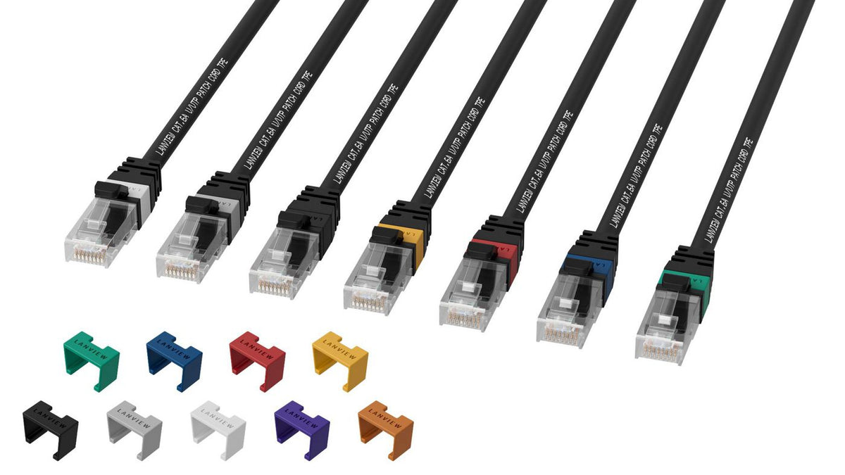 Lanview LV-UTP6A005B cable de red Negro 0,5 m Cat6a U/UTP (UTP) (4)