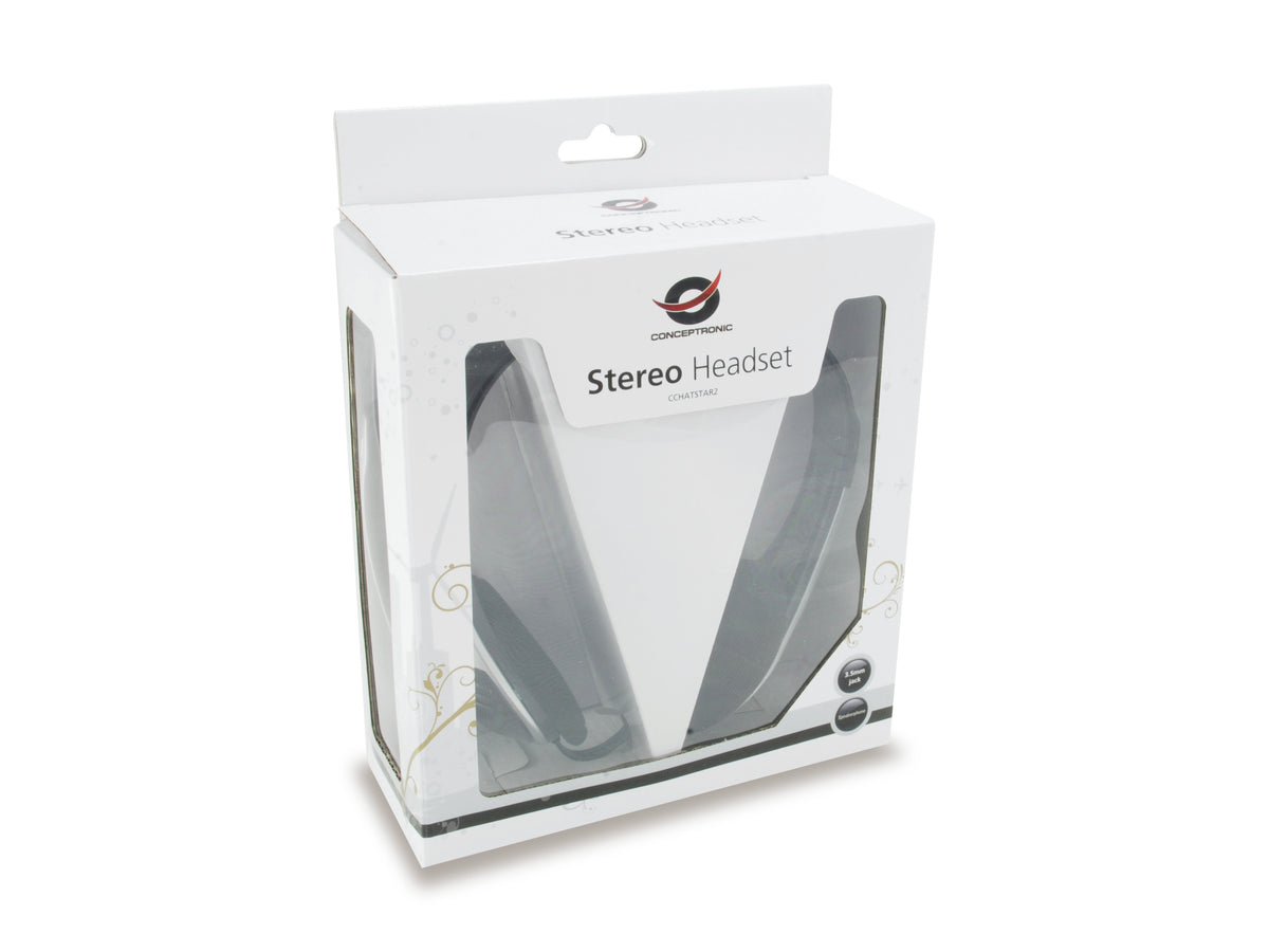 Conceptronic CCHATSTAR2_V2 Auriculares Alámbrico Diadema Oficina/Centro de llamadas Negro, Plata (7)