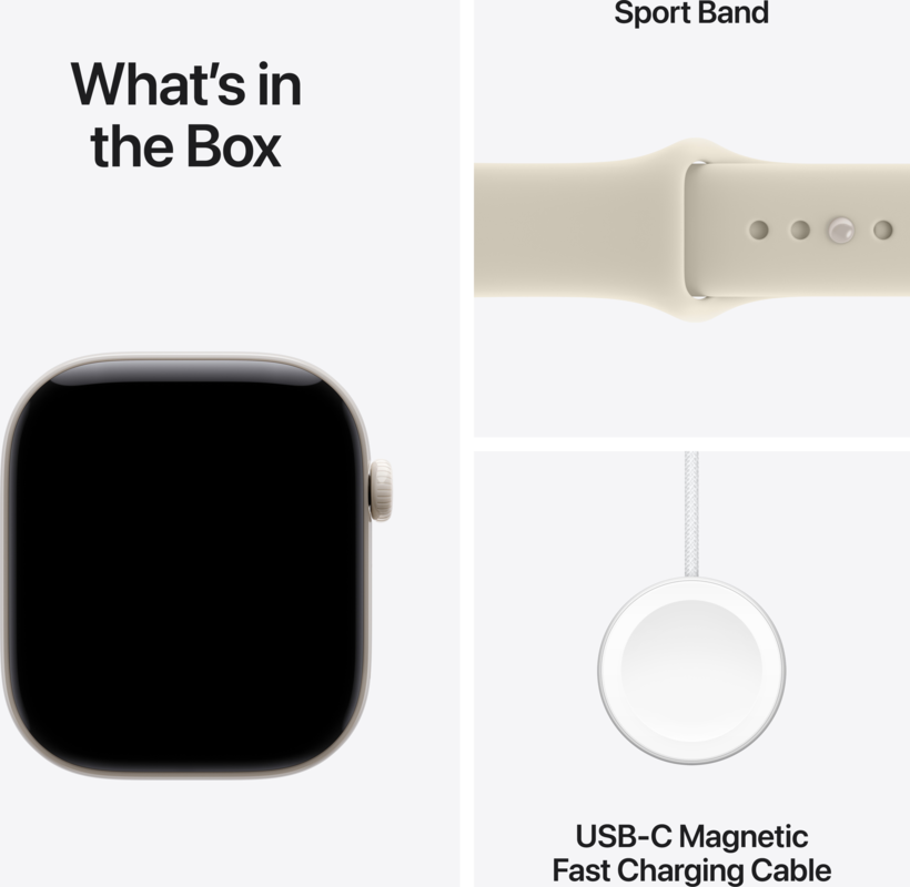 42 mm 64 GB, pearl white ceramic, reloj inteligente con pulsera deportiva, goma, arena (8)