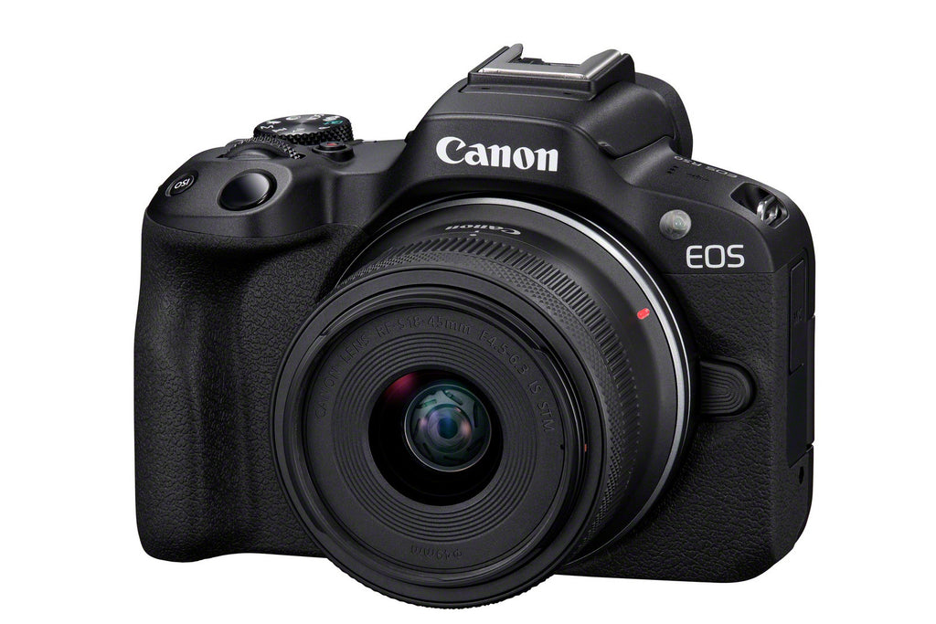 Canon EOS R50, Black + RF-S 18-45mm F4.5-6.3 IS STM Kit MILC 24,2 MP CMOS 6000 x 4000 Pixeles Negro (3)