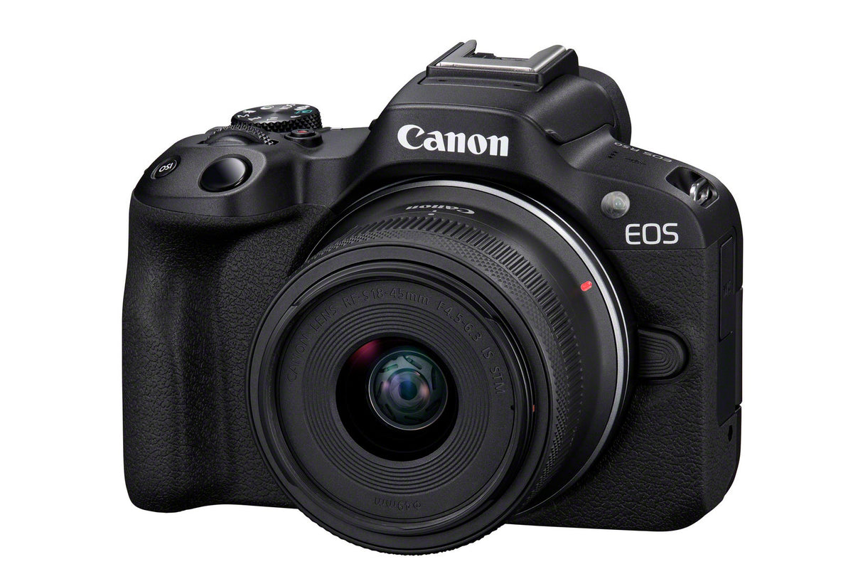 Canon EOS R50, Black + RF-S 18-45mm F4.5-6.3 IS STM Kit MILC 24,2 MP CMOS 6000 x 4000 Pixeles Negro (3)