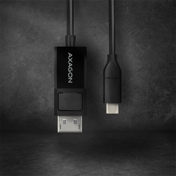 Axagon RVC-DPC adaptador de cable de vídeo 1,8 m USB Tipo C DisplayPort Negro (6)