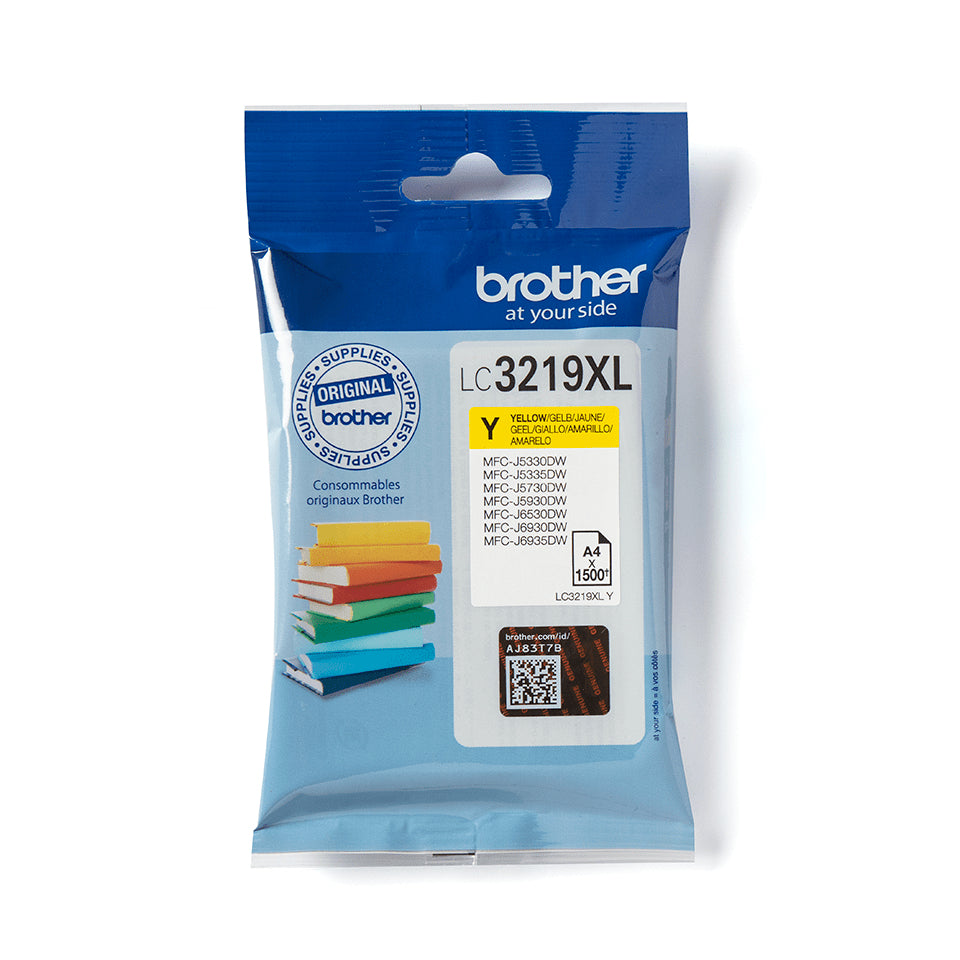 Brother LC3219XLY cartucho de tinta 1 pieza(s) Original Amarillo (2)