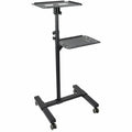 StarTech.com ADJPROJCART mueble y soporte para dispositivo multimedia Negro Carro para administración de tabletas