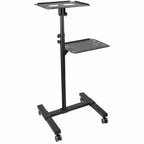 StarTech.com ADJPROJCART mueble y soporte para dispositivo multimedia Negro Carro para administración de tabletas