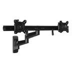 StarTech.com ARMDUALWALL soporte para monitor 61 cm (24") Negro