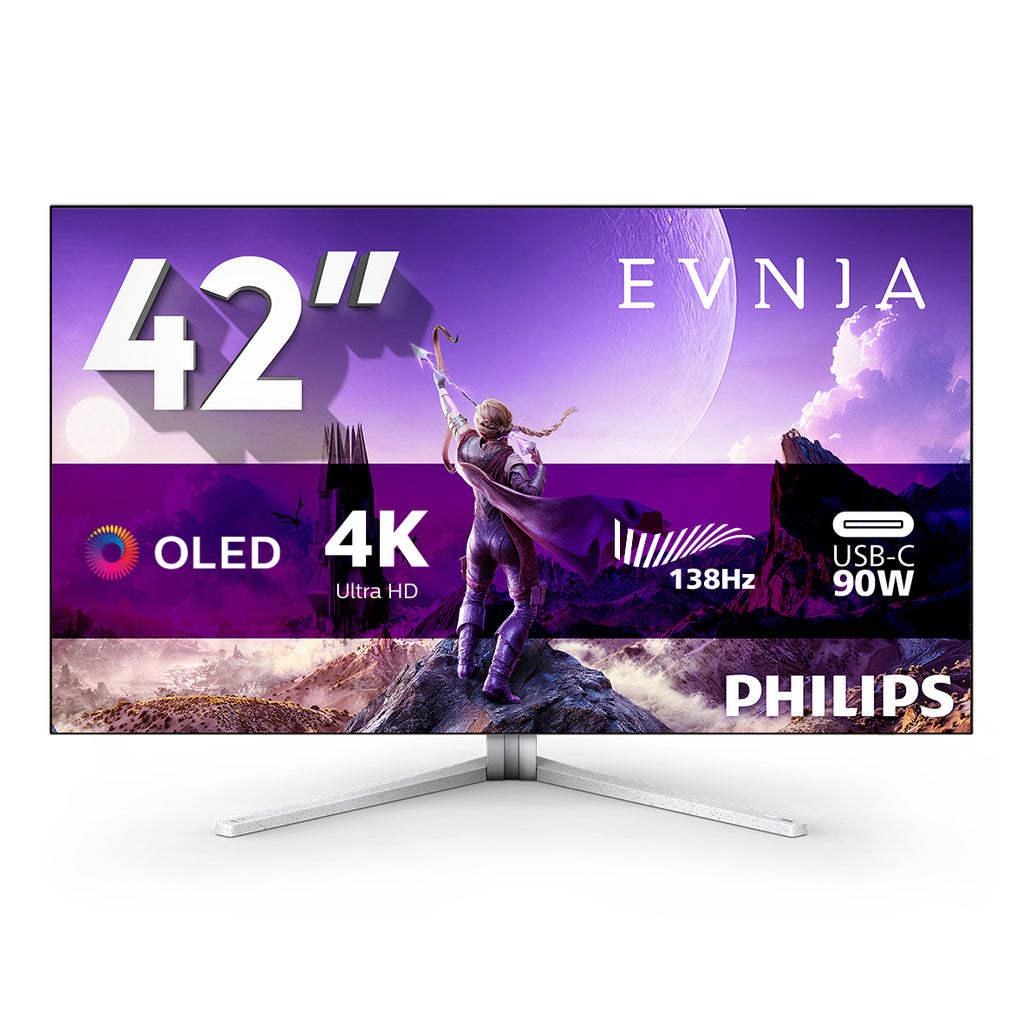 Philips 42M2N8900/00 pantalla para PC 105,5 cm (41.5") 3840 x 2160 Pixeles 4K Ultra HD OLED Blanco (2)