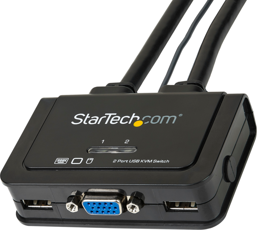 Startech SV211USB - Conmutador KVM, 2 x KVM port(s), 1 usuario local, sobremesa (2)