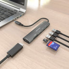 AISENS ASUC-7P027-GR base para portátil y replicador de puertos Alámbrico USB 3.2 Gen 1 (3.1 Gen 1) Type-C (6)