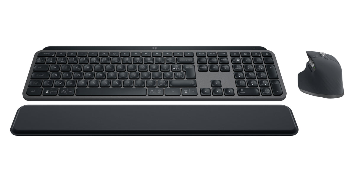 Logitech Master MX Keys Combo for Bussiness teclado Ratón incluido Oficina RF Wireless + Bluetooth AZERTY Francés Grafito (4)