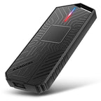 Axagon EEM2-GAM, USB-C 10Gbps - NVMe & SATA SSD GAME M.2 box, bezšroubkový Caja externa para unidad de estado sólido (SSD) Negro