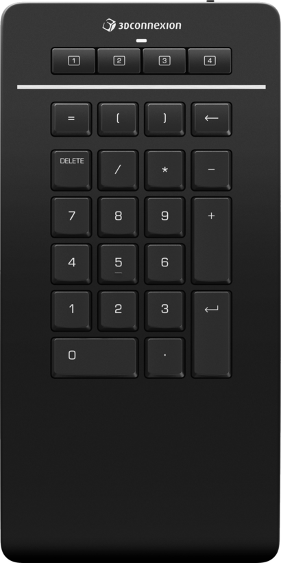 3Dconnexion Numpad Pro teclado numérico Bluetooth/USB/RF inalámbrico Negro