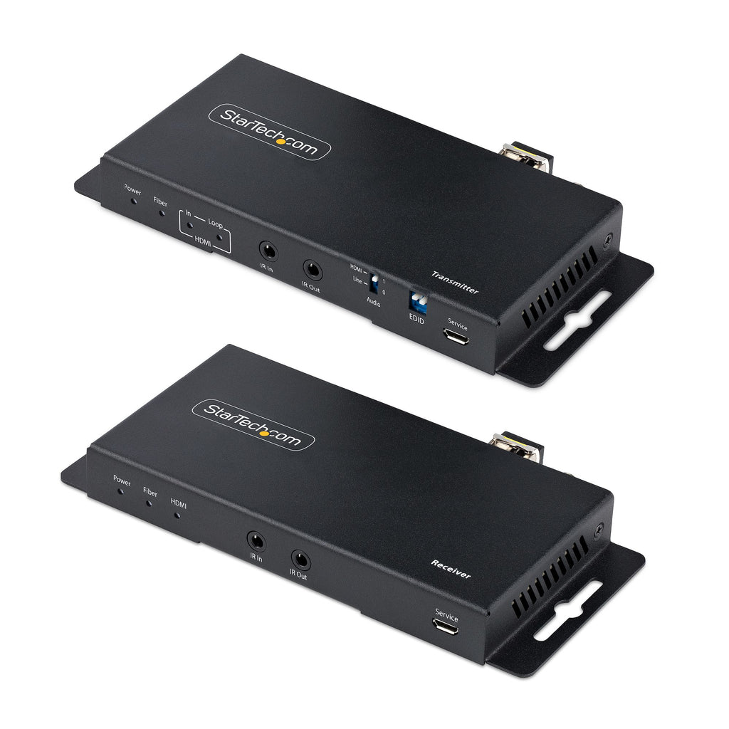 StarTech.com ST121HD20FXA2 extensor audio/video Transmisor y receptor de señales AV Negro