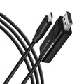 Axagon RVC-DPC adaptador de cable de vídeo 1,8 m USB Tipo C DisplayPort Negro