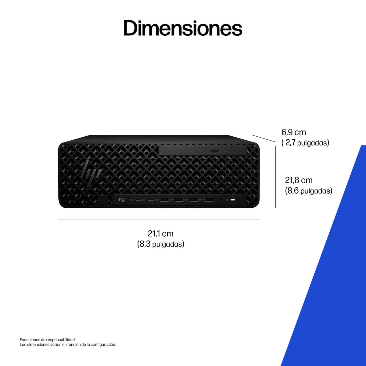 HP Z2 SFF G1i Workstation Desktop PC Wolf Pro Security Edition Intel Core Ultra 7 265 48 GB DDR5-SDRAM 1 TB SSD Windows 11 Pro Puesto de trabajo AI Workstation, AI PC Negro (6)