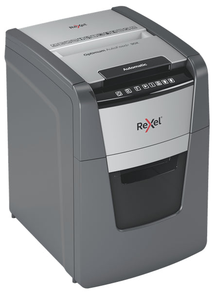 Rexel AutoFeed+ 90X triturador de papel Corte cruzado 55 dB Negro, Gris (3)