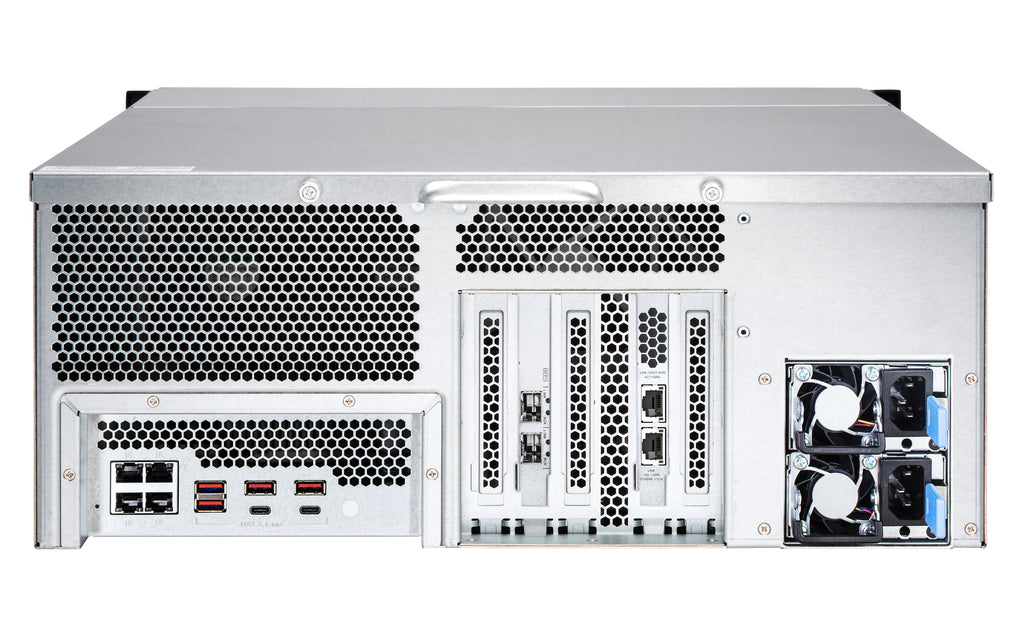 QNAP TS-h2483XU-RP NAS Bastidor (4U) Intel Xeon E E-2236 128 GB DDR4 0 TB QuTS hero Negro (3)