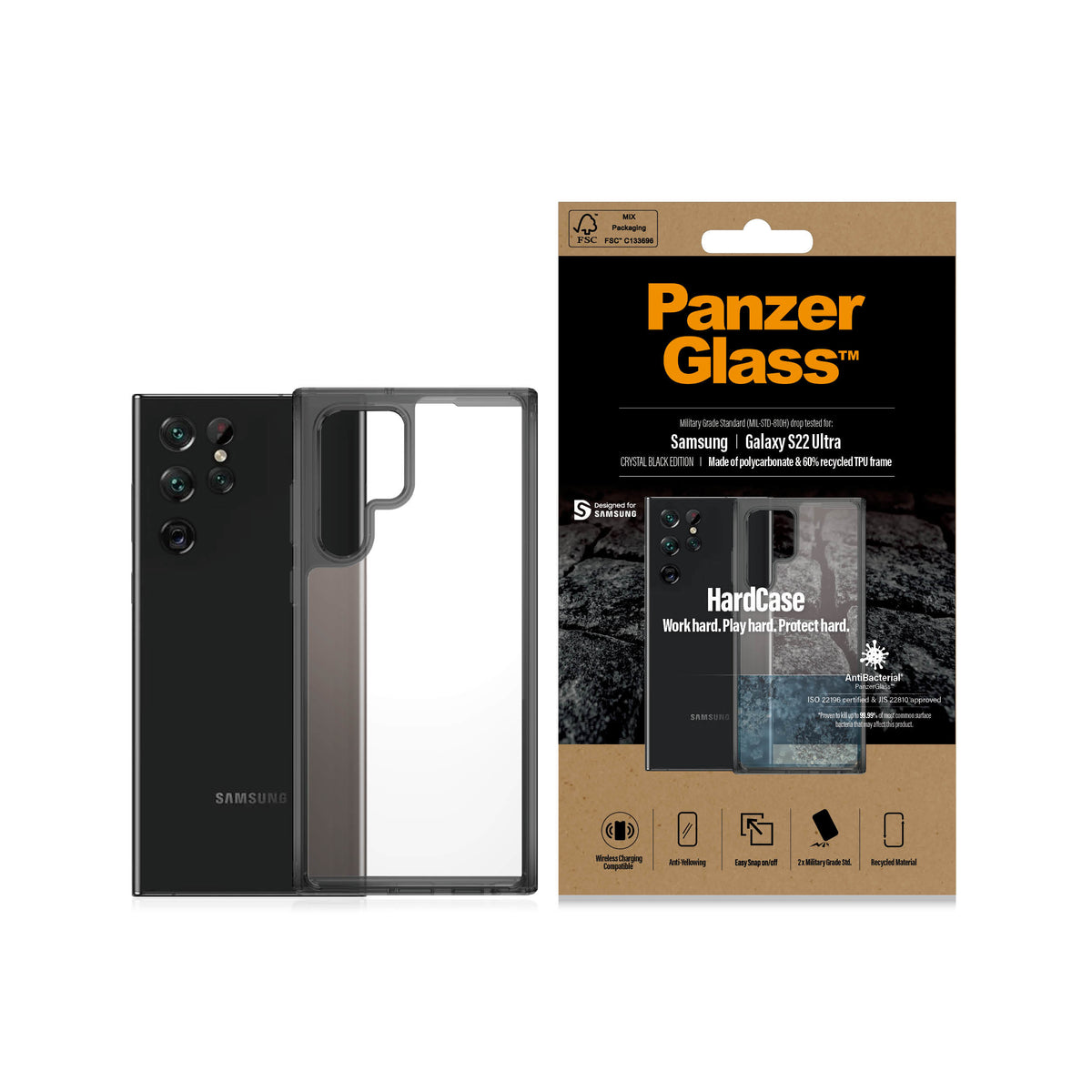 PanzerGlass ® HardCase Samsung Galaxy S22 Ultra 5G
