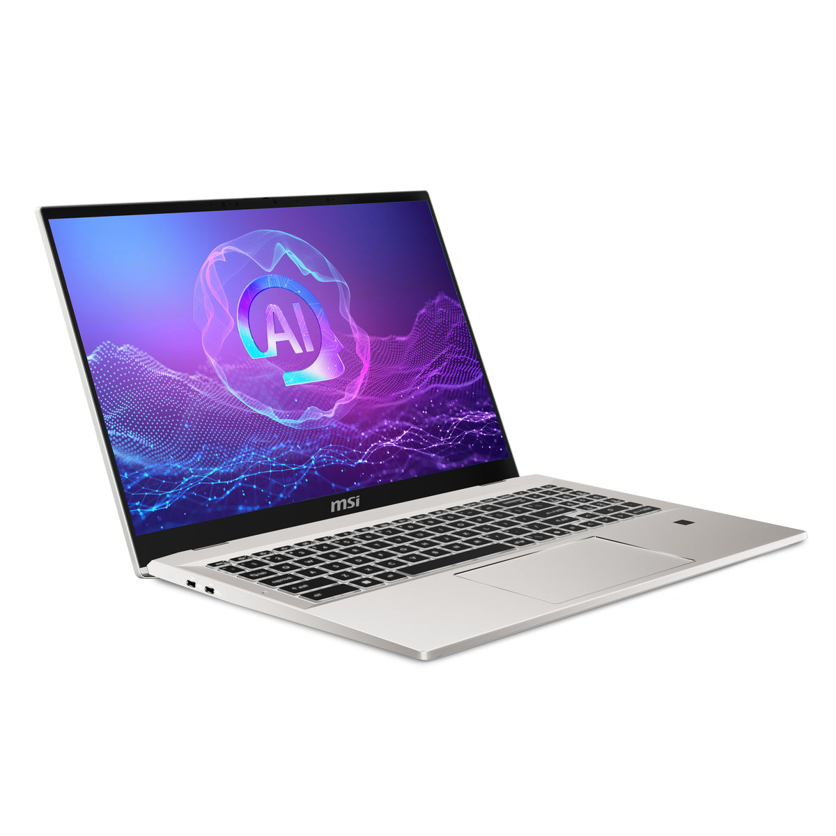 MSI Prestige A16 Al+A3HMG-036 AMD Ryzen AI 9 365 Portátil 40,6 cm (16") Quad HD+ 32 GB LPDDR5x-SDRAM 1 TB SSD Wi-Fi 7 (802.11be) Windows 11 Home Plata (4)
