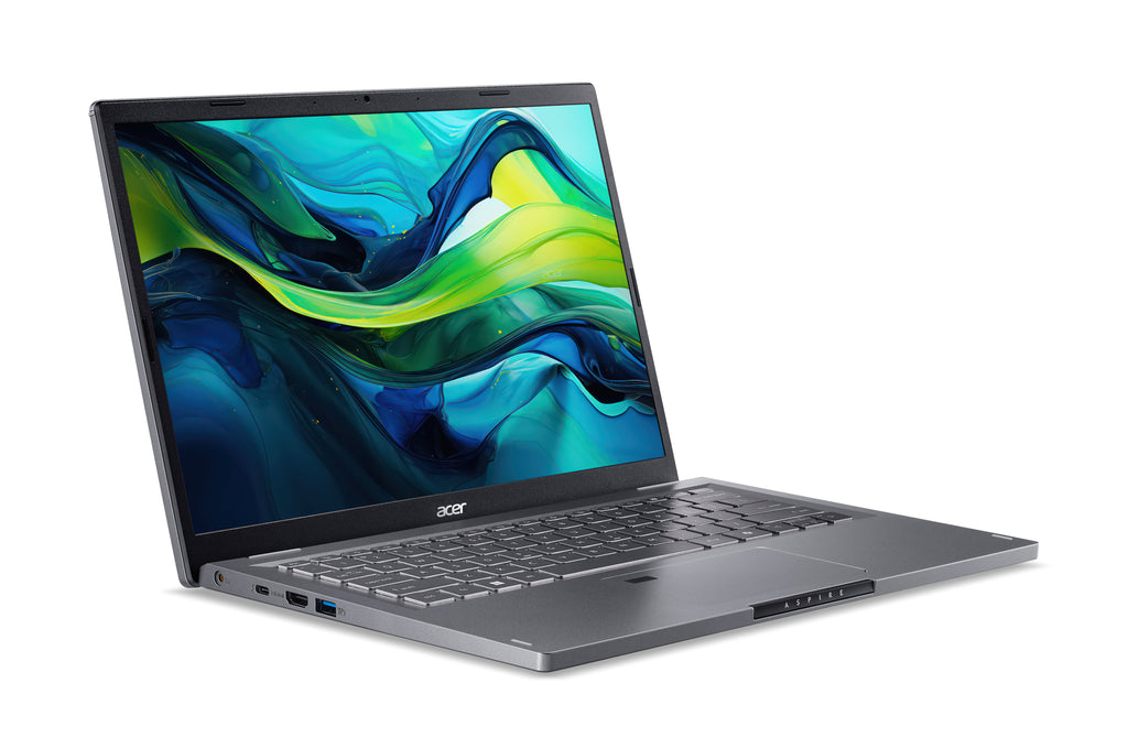 Acer Aspire A14-51M-51PY Intel Core 5 120U Portátil 35,6 cm (14") WUXGA 8 GB LPDDR5-SDRAM 512 GB SSD Wi-Fi 6E (802.11ax) Windows 11 Home Negro QWERTZ Alemán (3)