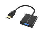 Conceptronic ABBY20B adaptador de cable de vídeo 0,25 m HDMI tipo A (Estándar) VGA (D-Sub) Negro (2)